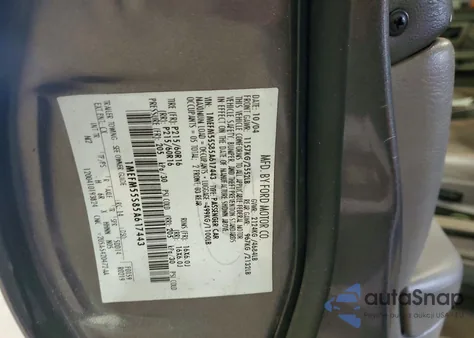 2005 Mercury Sable Ls Premium z USA, uszkodzony, nr VIN 1MEFM55S85A617443